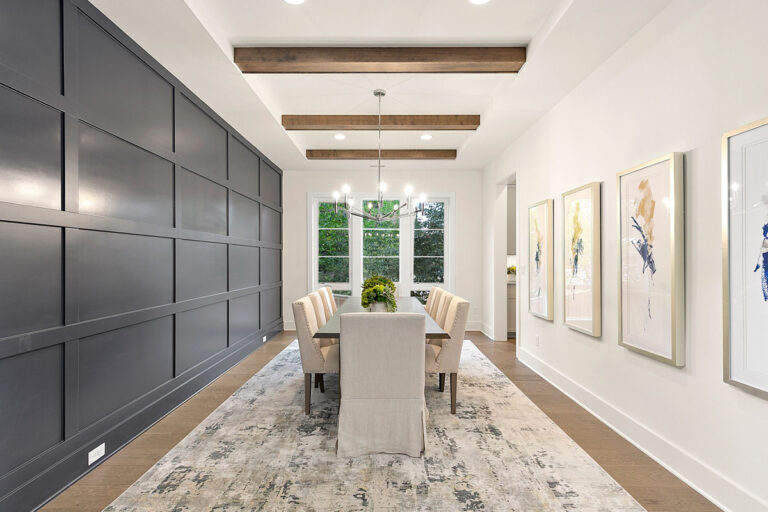 Pasadena custom floor plan dining room
