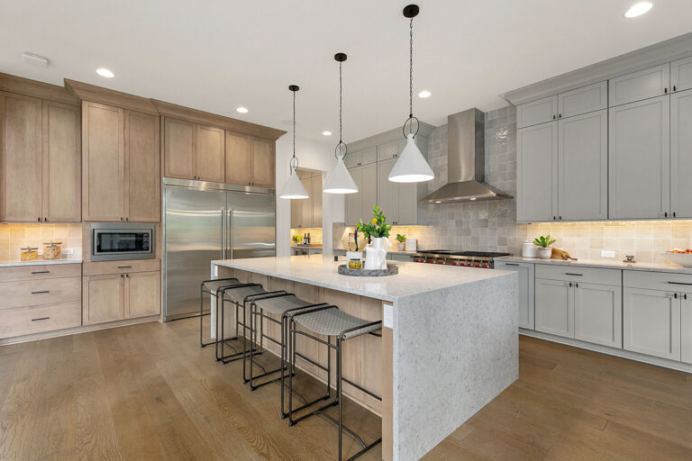 Pasadena custom floor plan kitchen