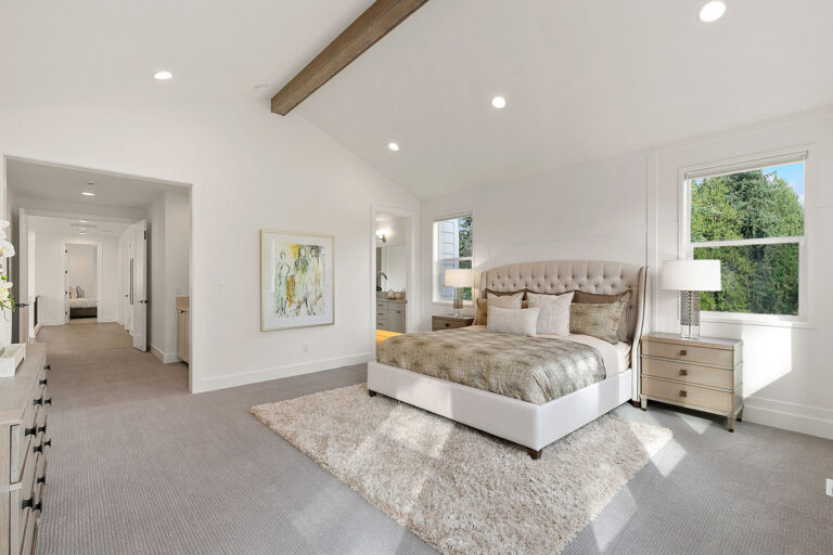Pasadena custom floor plan primary suite