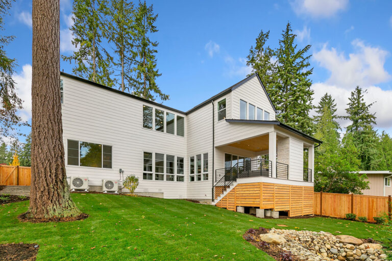 Pasadena custom floor plan rear exterior