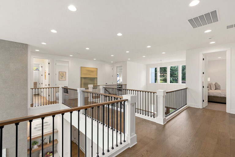 Pasadena custom floor plan upper hall