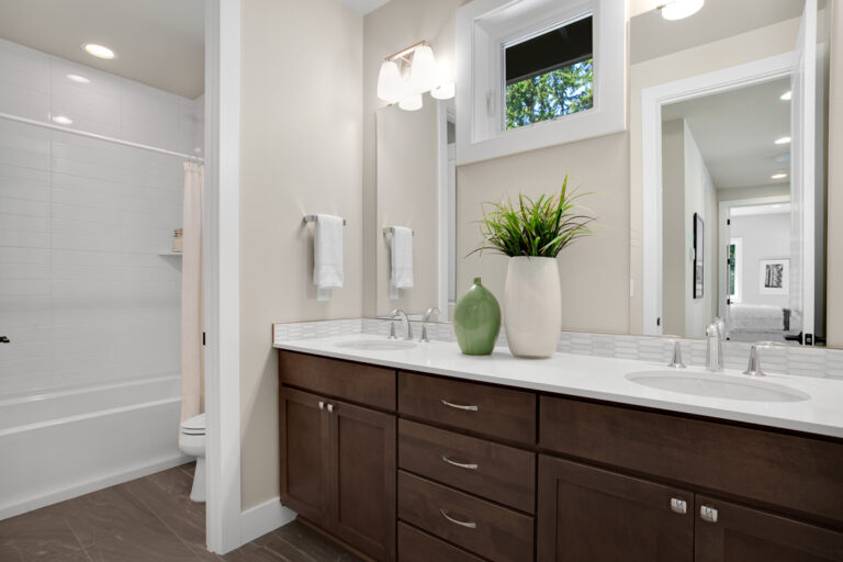 Patagonia custom floor plan secondary bath