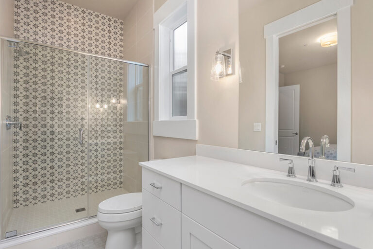 Perth custom floor plan guest suite bath
