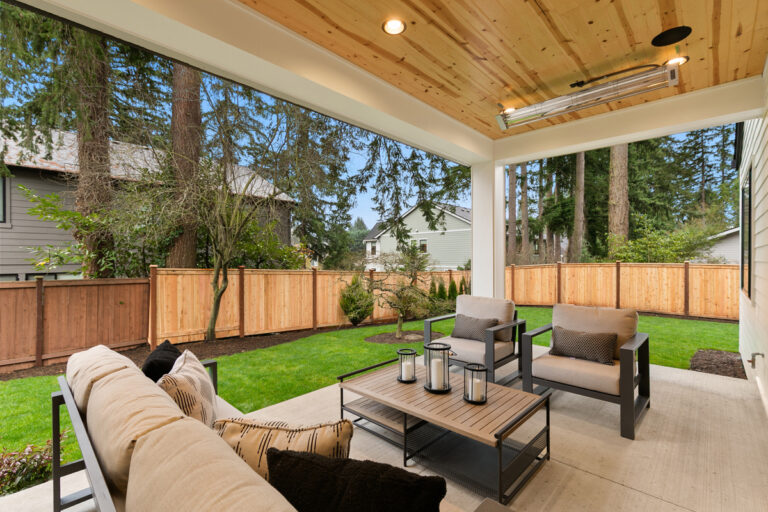 Piedmont custom floor plan covered patio