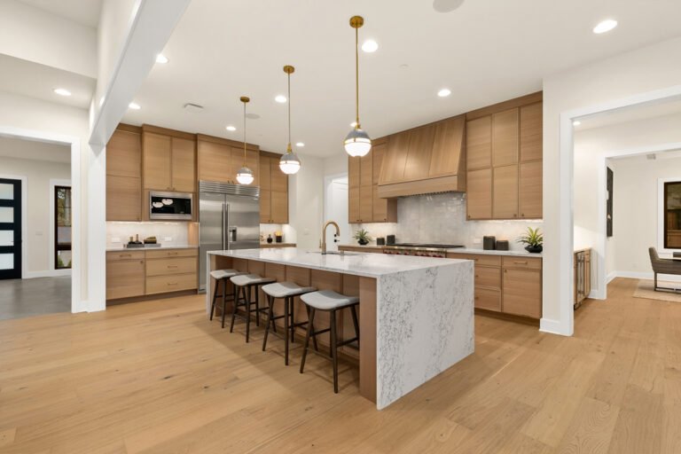 Piedmont custom floor plan kitchen