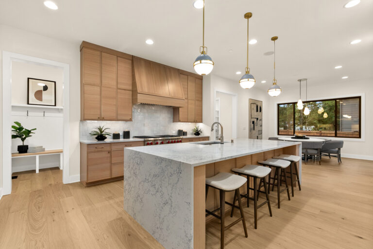 Piedmont custom floor plan kitchen