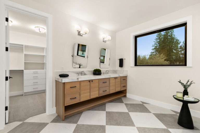 Piedmont custom floor plan primary suite bath