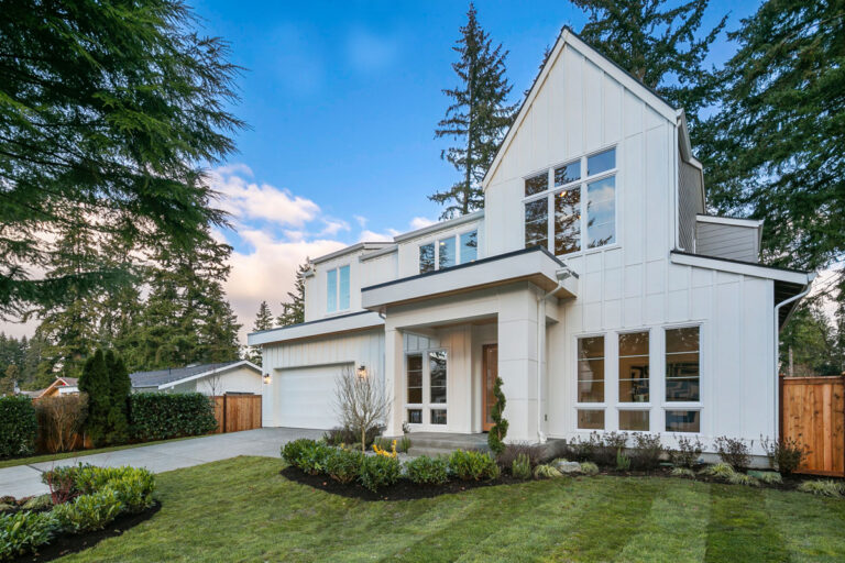 Quinn custom floor plan modern farmhouse front exterior