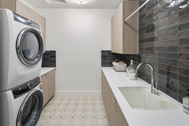 Quinn custom floor plan laundry room