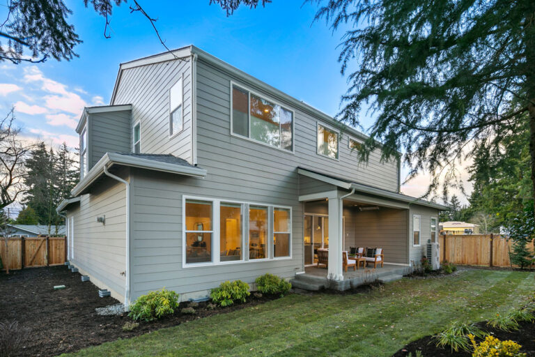 Quinn custom floor plan rear exterior