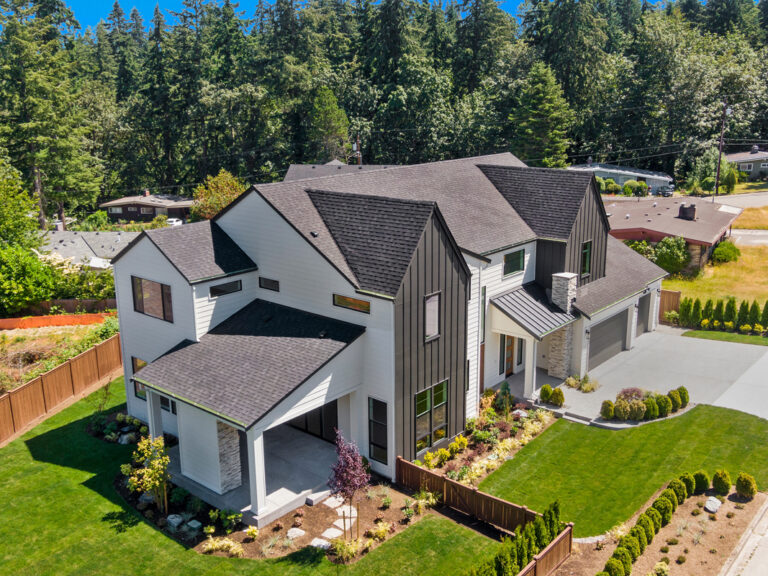 Ravenswood custom floor plan exterior aerial view