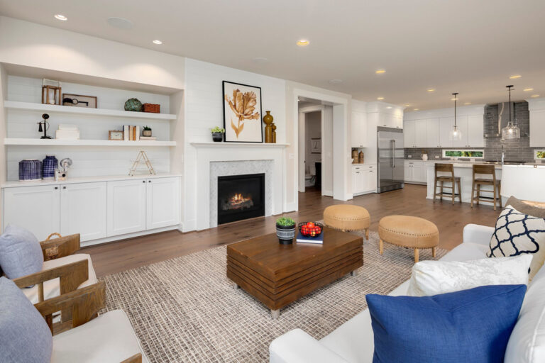 Ravenswood custom floor plan modern farmhouse great room