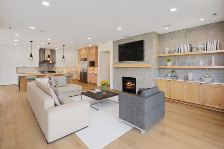 Ravenswood custom floor plan modern farmhouse kitchen