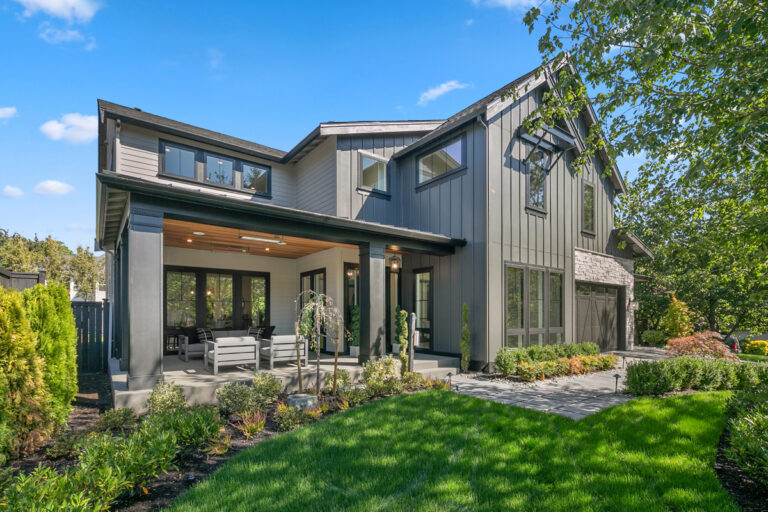San Anita custom floor plan modern farmhouse front exterior