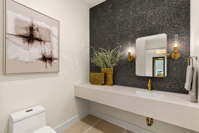 San Anita custom floor plan powder room
