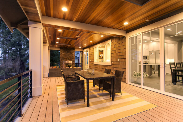 San Marino custom floor plan covered deck