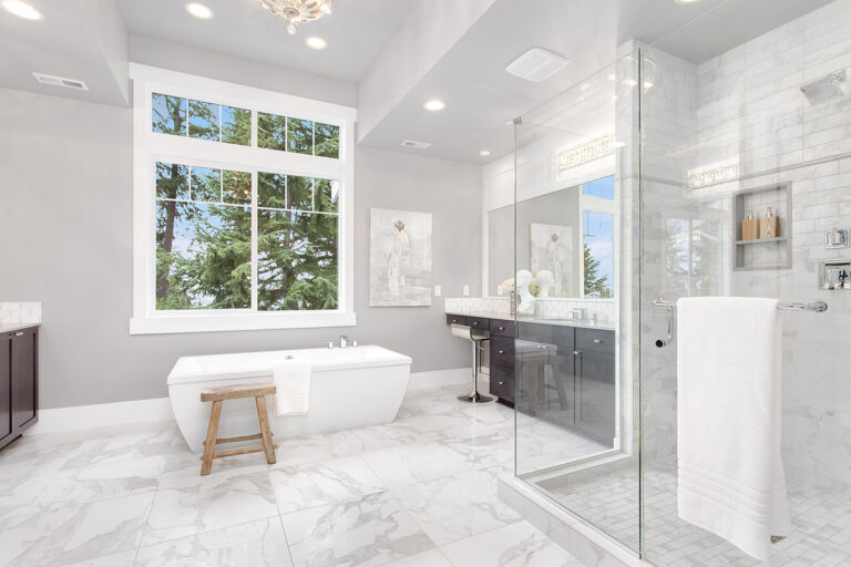San Marino custom floor plan primary suite bath