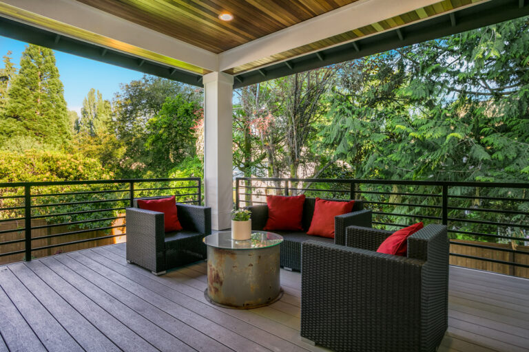 San Tropez Basement custom floor plan covered deck