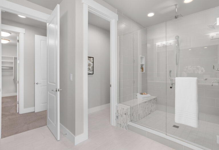 San Tropez Basement custom floor plan primary suite bath