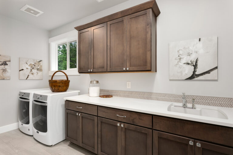 San Tropez custom floor plan laundry room