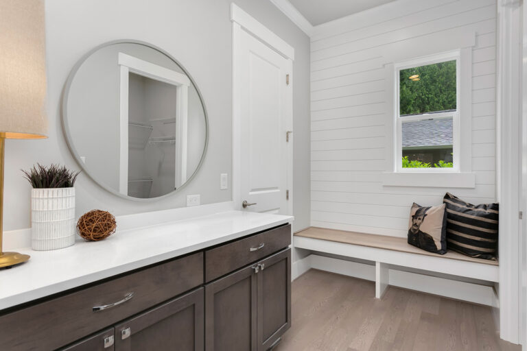 San Tropez custom floor plan mudroom