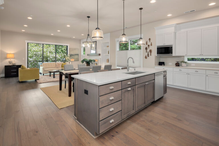 Santa Barbara custom floor plan kitchen