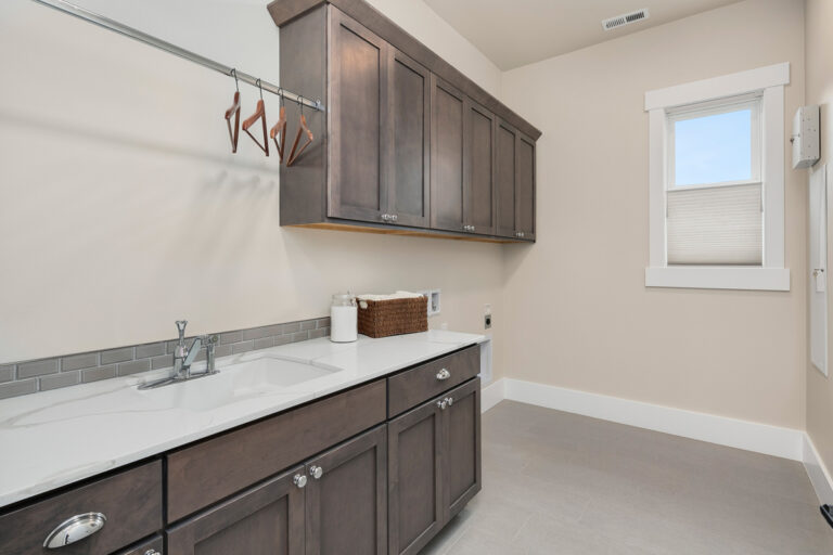 Santa Barbara custom floor plan laundry room