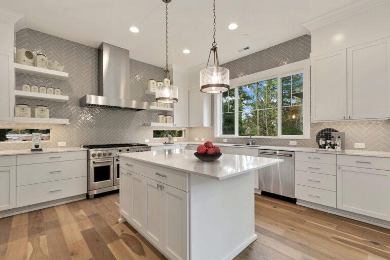 Santiago custom floor plan kitchen