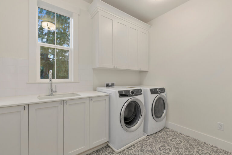 Santiago custom floor plan laundry room