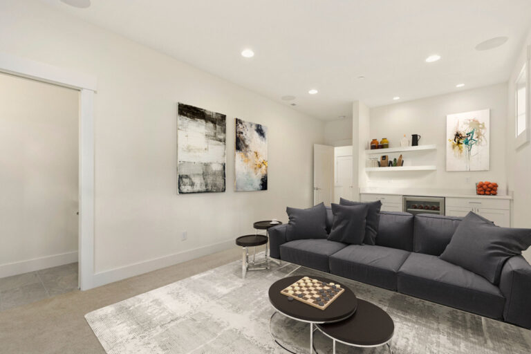 Santiago custom floor plan media room