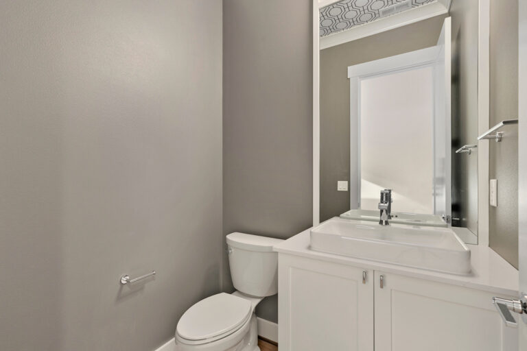 Santiago custom floor plan powder room