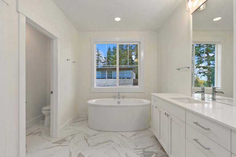 Santiago custom floor plan primary suite bath