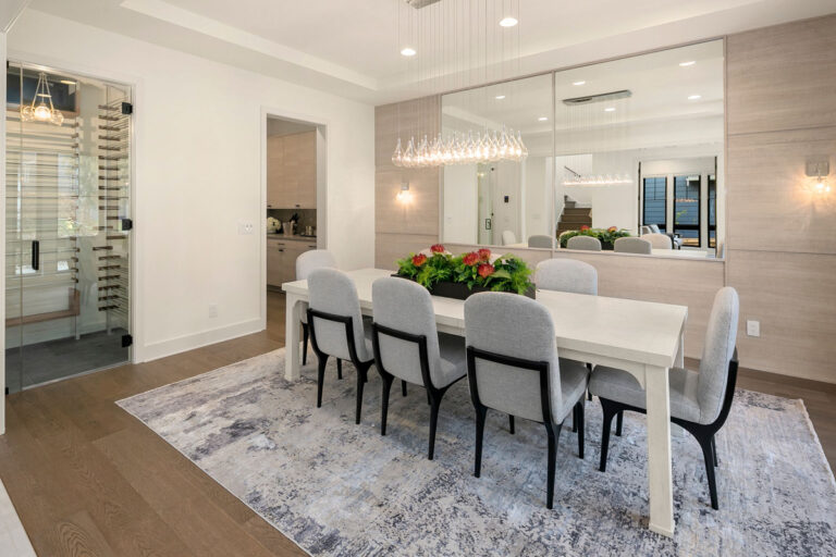 Saratoga custom floor plan dining room