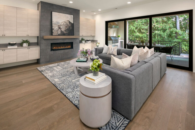 Saratoga custom floor plan great room