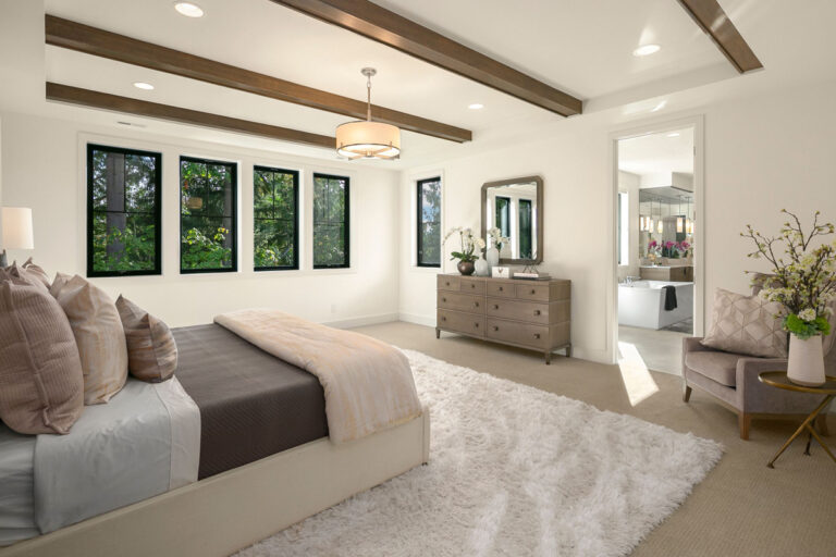 Saratoga custom floor plan primary suite