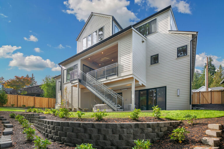 Saratoga custom floor plan rear exterior