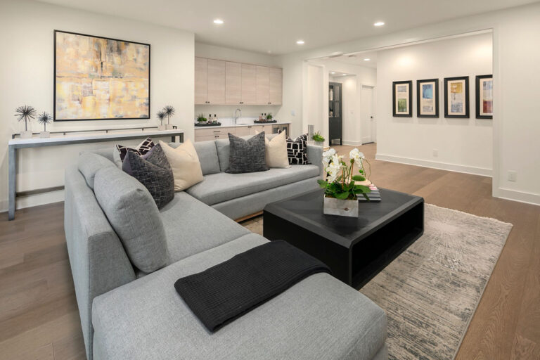 Saratoga custom floor plan recreation room