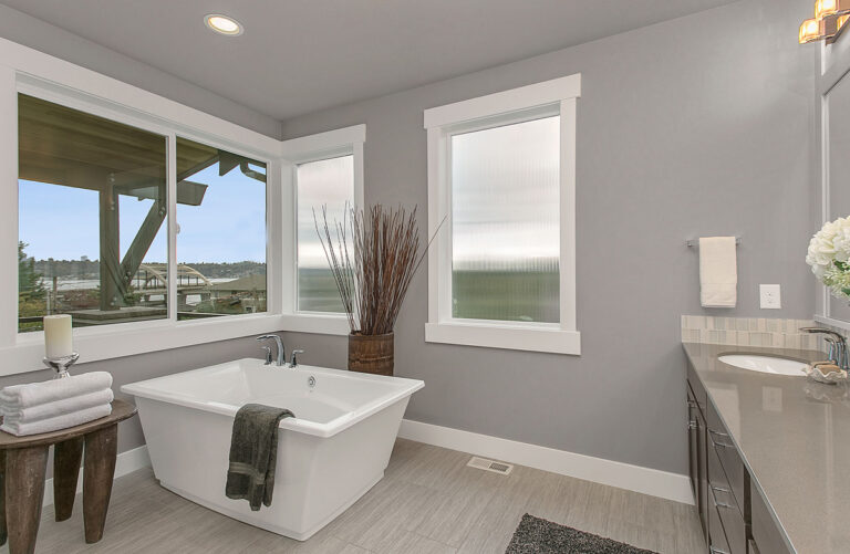 Sardinia custom floor plan primary suite bath