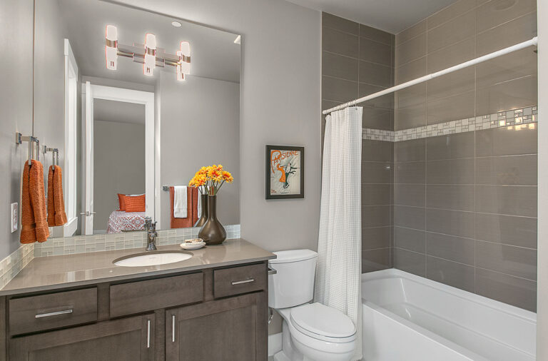 Sardinia custom floor plan secondary bath