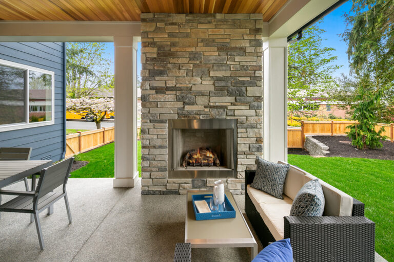 Siena custom floor plan covered patio