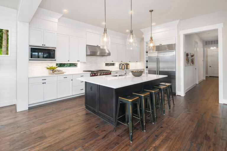 Siena custom floor plan kitchen