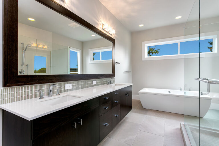 Singapore custom floor plan primary suite bath