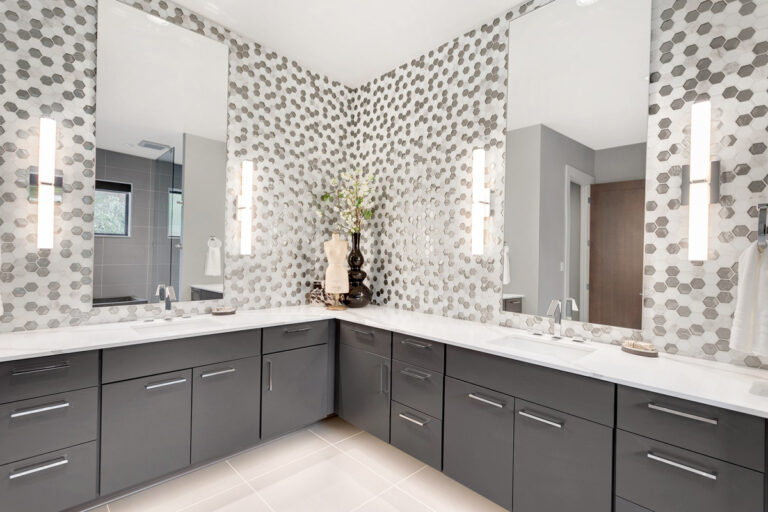 Stockholm custom floor plan primary suite bath
