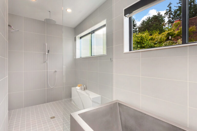 Stockholm custom floor plan primary suite bath