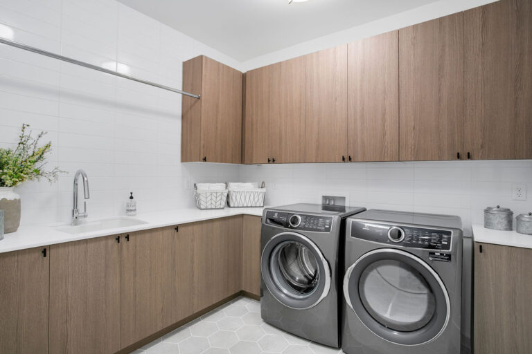 Sycamore custom floor plan laundry room