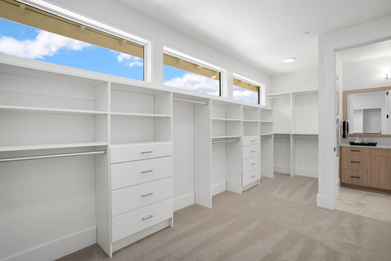 Sycamore custom floor plan primary suite closet