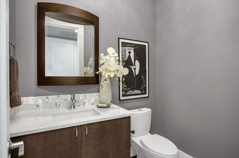 Taipei custom floor plan powder room