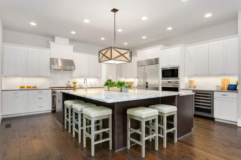 Toulon custom floor plan kitchen