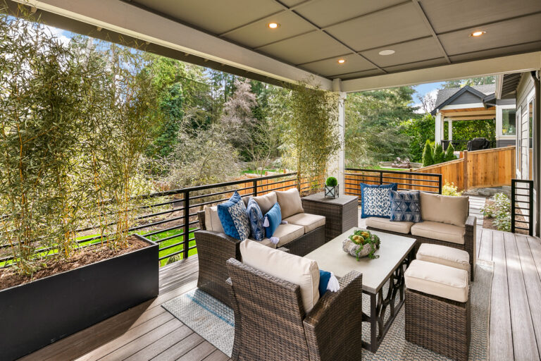 Trento custom floor plan covered deck