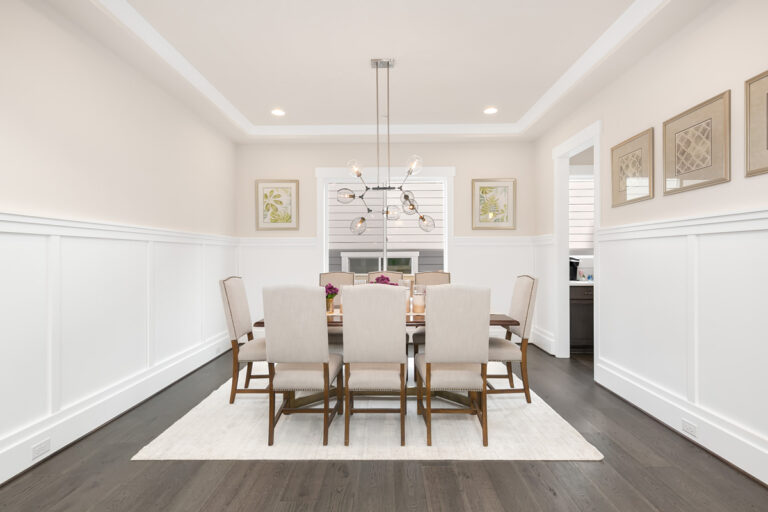 Trento custom floor plan dining room
